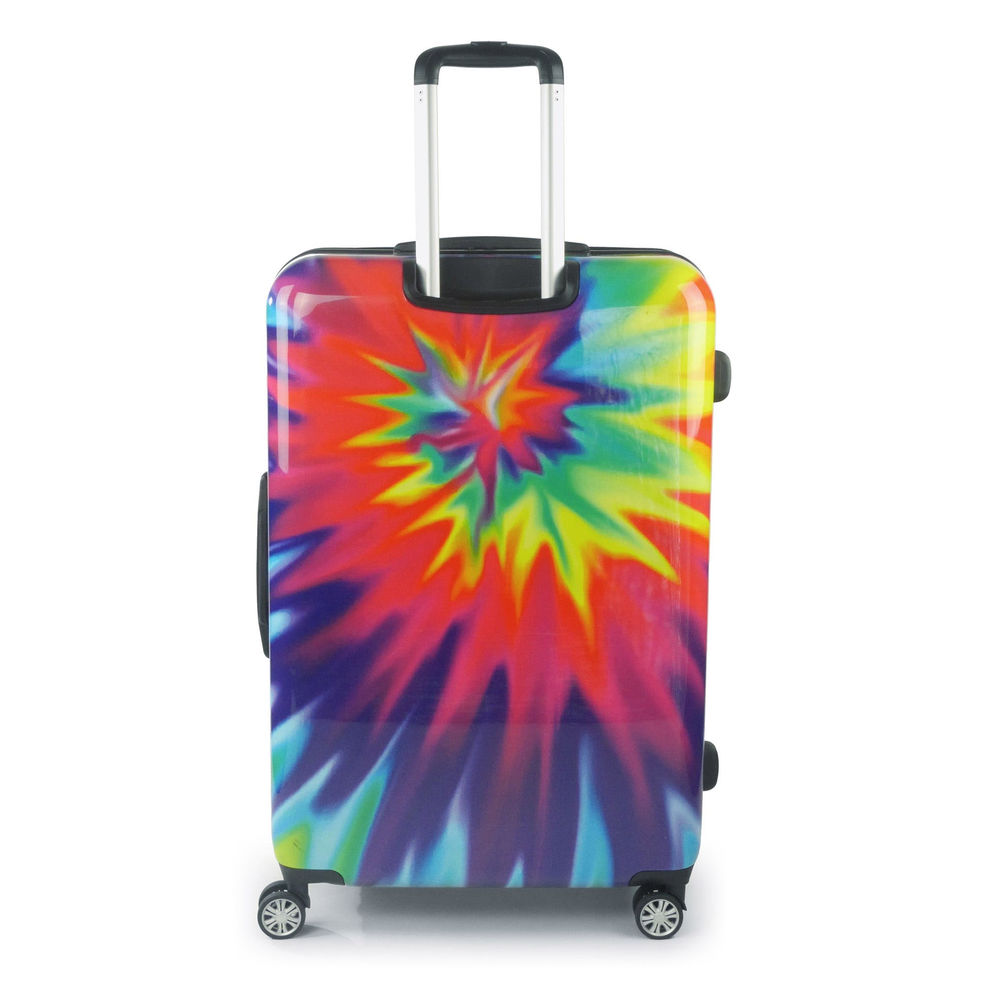 Ful Tie-dye Swirl 28 Inch Expandable Spinner Rolling Luggage Suitcase, ABS Hard Case, Upright, Alternate, color, 
