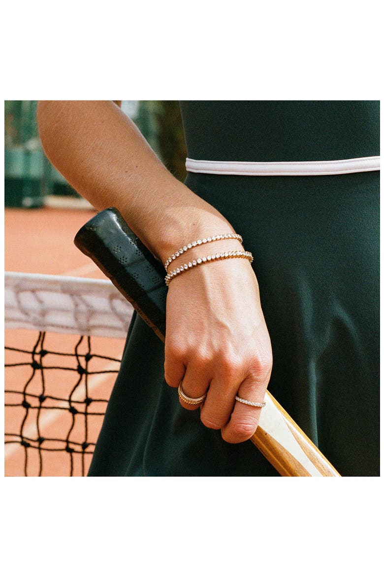 Cubic Zirconia Tennis Bracelet, Alternate, color, GOLD