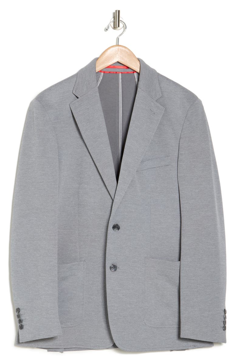 Lucky Brand Mélange Knit Sport Coat, Alternate, color, Grey