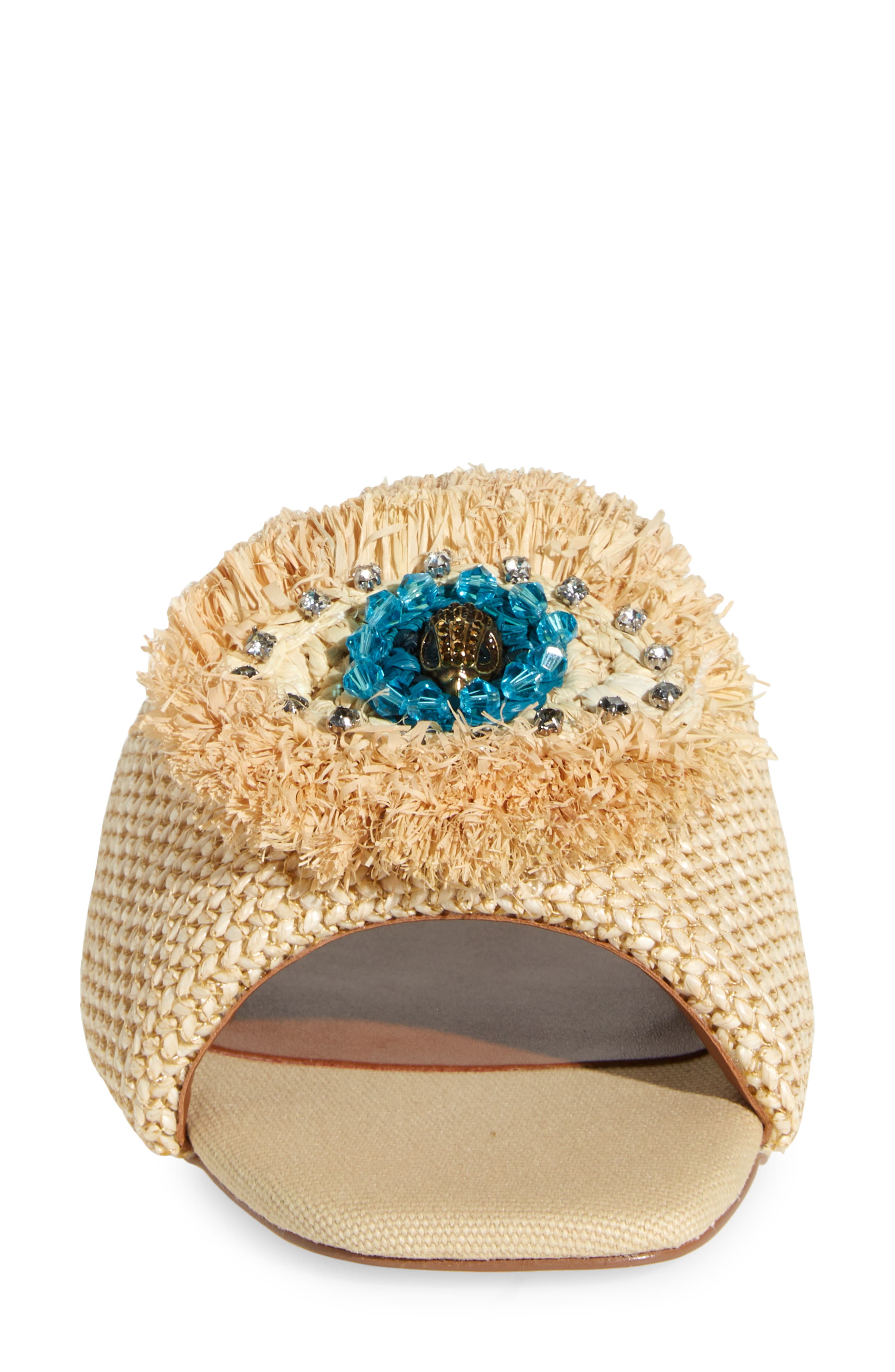 Kurt Geiger London Eye Woven Slide Sandal, Alternate, color, Beige