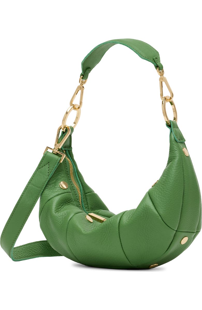 HAMMITT Small Erica Leather Shoulder Bag, Alternate, color, Calypso Pebble/ Gold