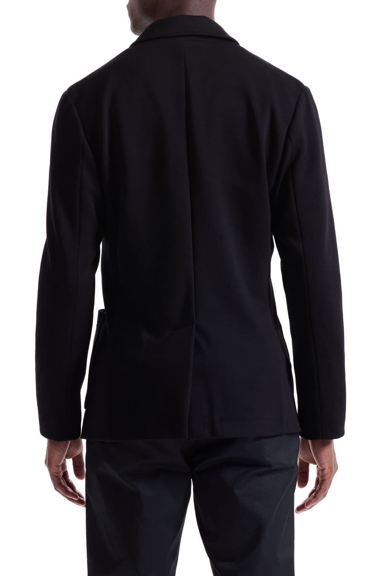 Soft Touch Black Knit Blazer, Alternate, color, BLACK
