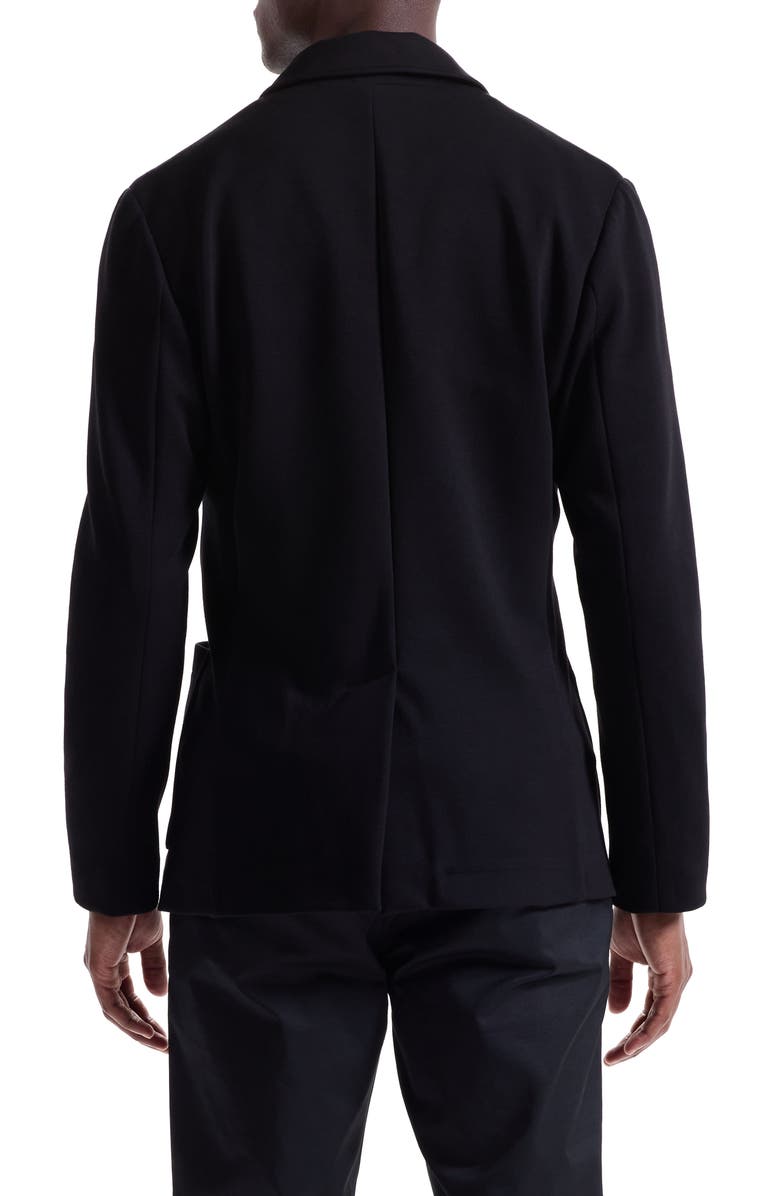 Bugatchi Soft Touch Black Knit Blazer, Alternate, color, Black