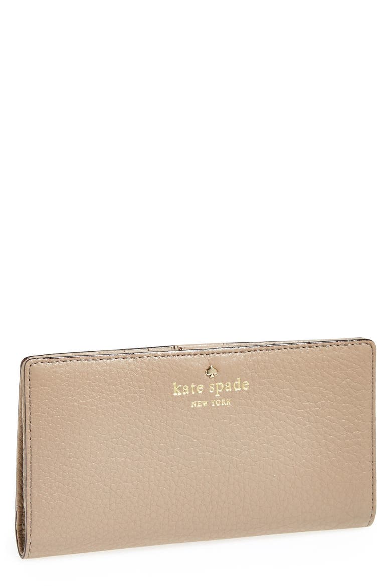'cobble hill - stacy' wallet, Main, color, WARM PUTTY