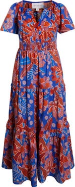 SUGARLIPS Amazonia Floral Tiere Cotton Maxi Dress