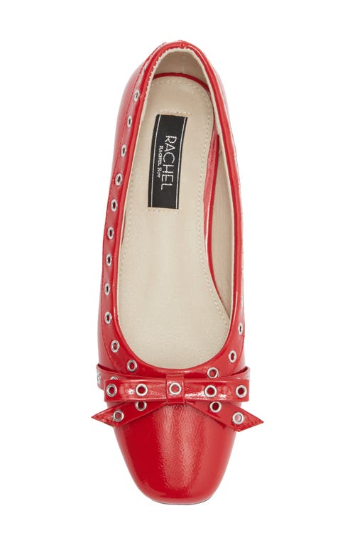 Rachel Rachel Roy Blink Grommet Bow Flat In Red