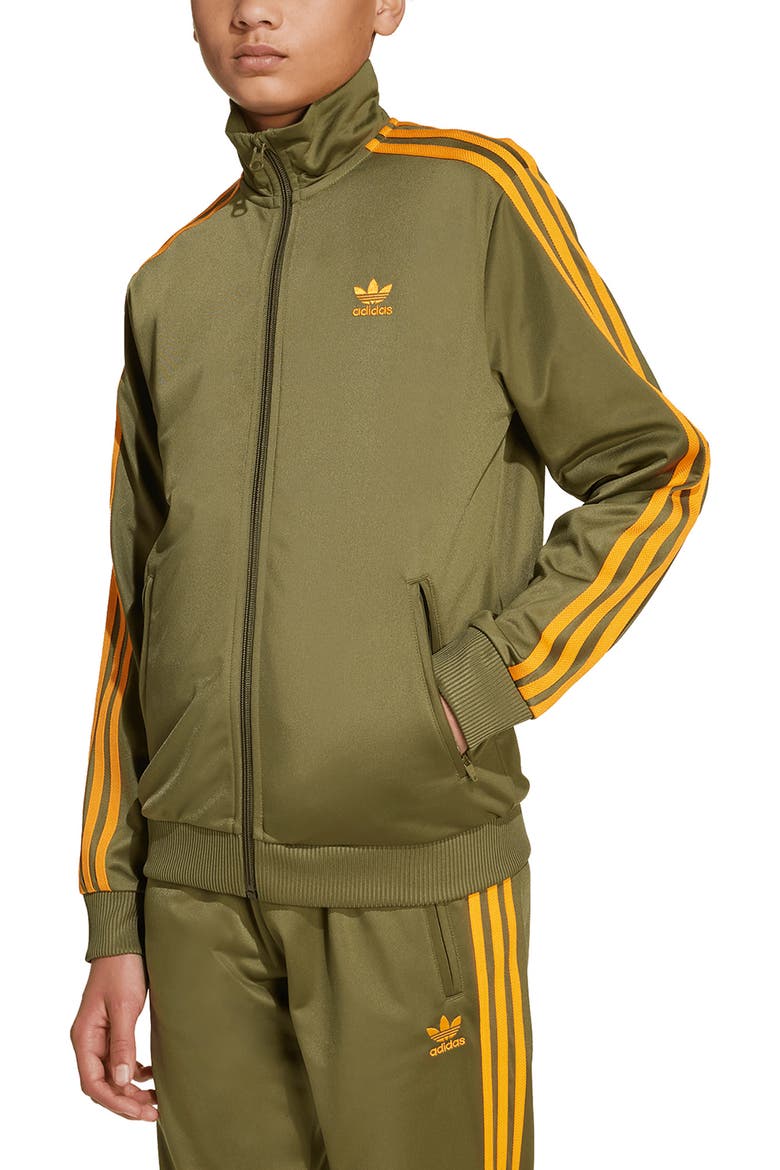 Kids' Firebird Recycled Polyester Track Jacket, Alternate, color, FOCUS OLIVE