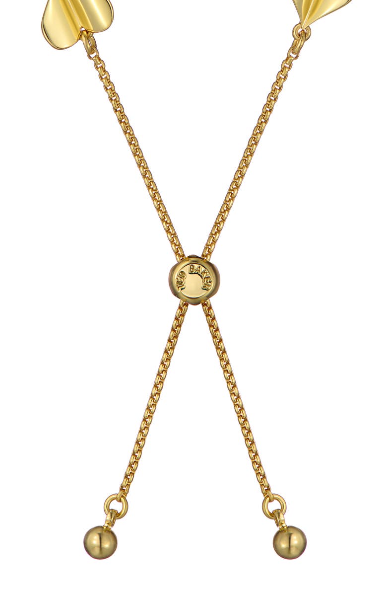 Ted Baker Helena Flutter Heart Station Bracelet, Alternate, color, Metallic Gold