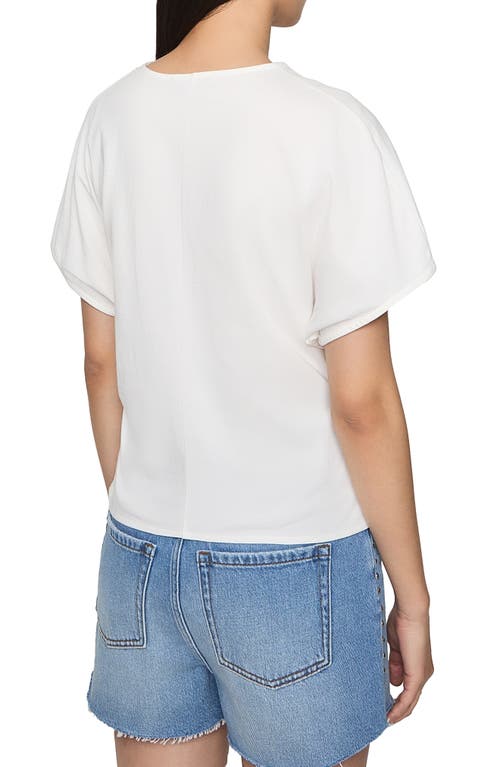 Rebecca Minkoff Elsie Cotton Jersey Fitted Top In White