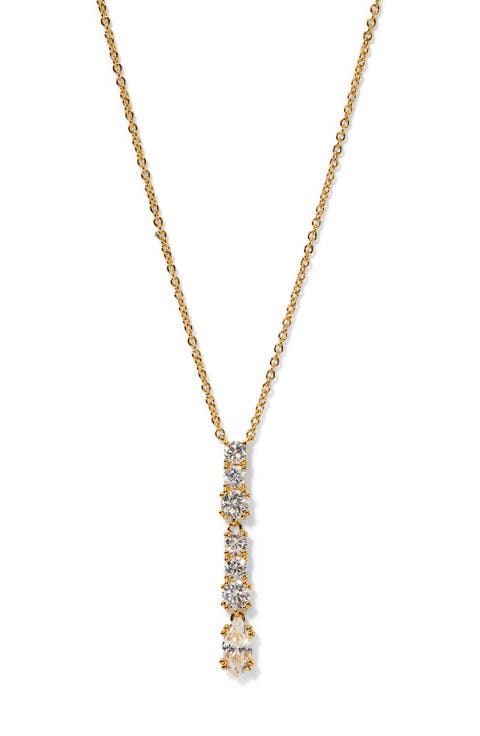 Twinnie Cubic Zirconia Pendant Necklace