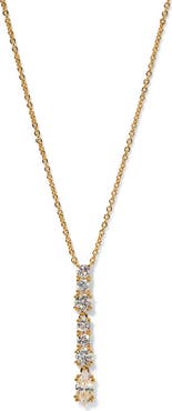 Nadri Twinnie Cubic Zirconia Pendant Necklace