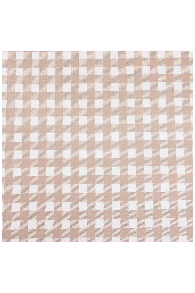 Cottage Check 200 Thread Count Cotton Percale Sheet Set, Alternate, color, LIGHT BEIGE