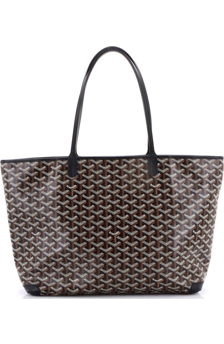Pre-Owned Goyard Artois Tote Coated Canvas MM, Alternate, color, Black
