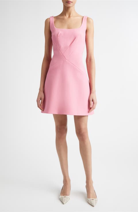 Larvall Wool Crepe Minidress