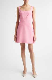 Larvall Wool Crepe Minidress