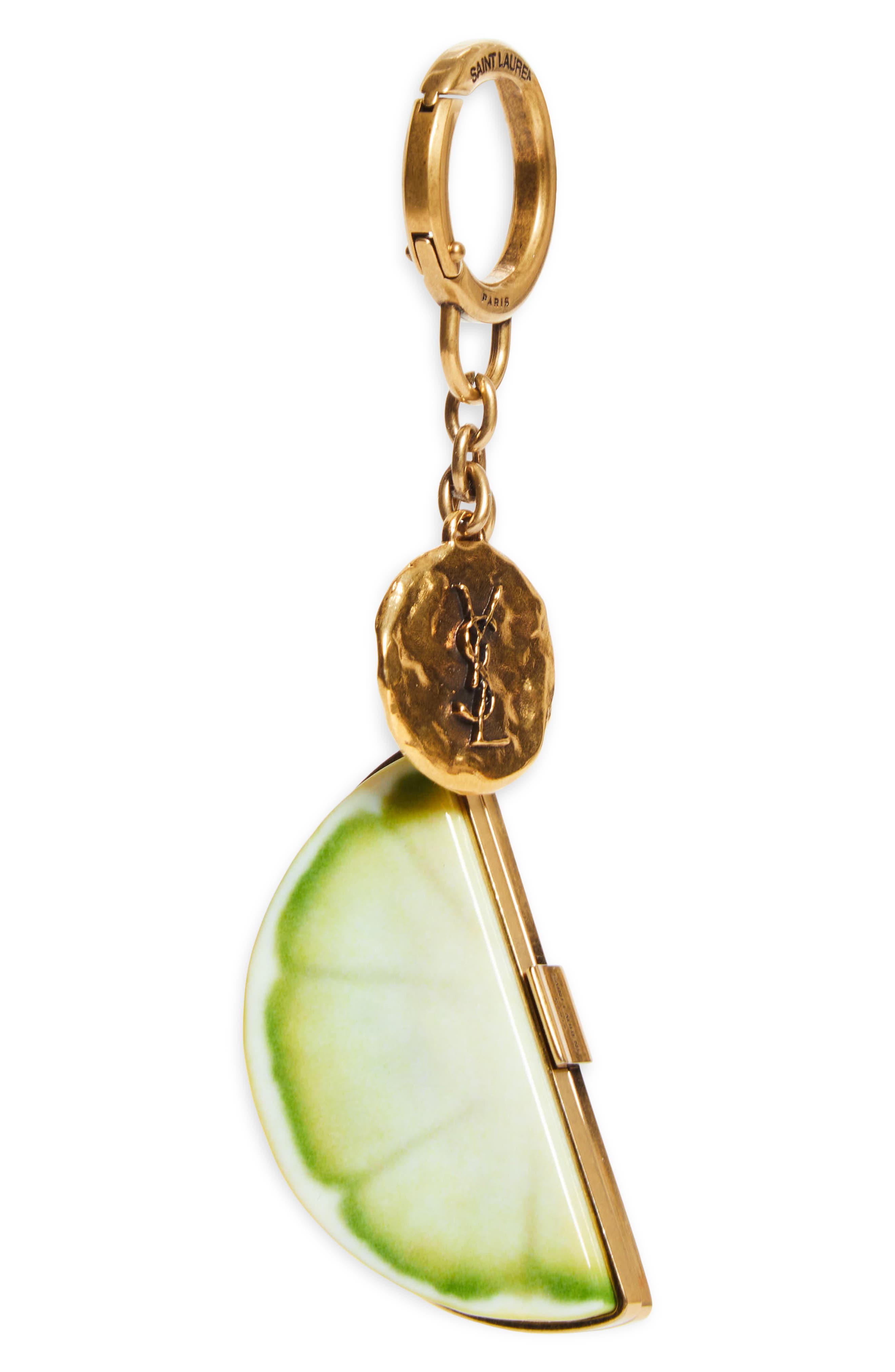 Lemon Key Ring, Main, color, YELLOW MULTICOLOR