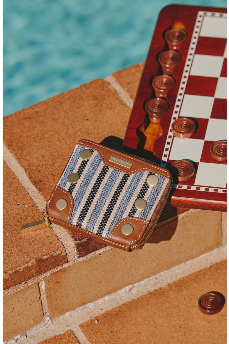 5 North Continental Wallet, Alternate, color, CABANA BLUE/ BRUSHED GOLD