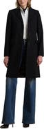Lauren Ralph Lauren Longline Wool Blend Twill Coat