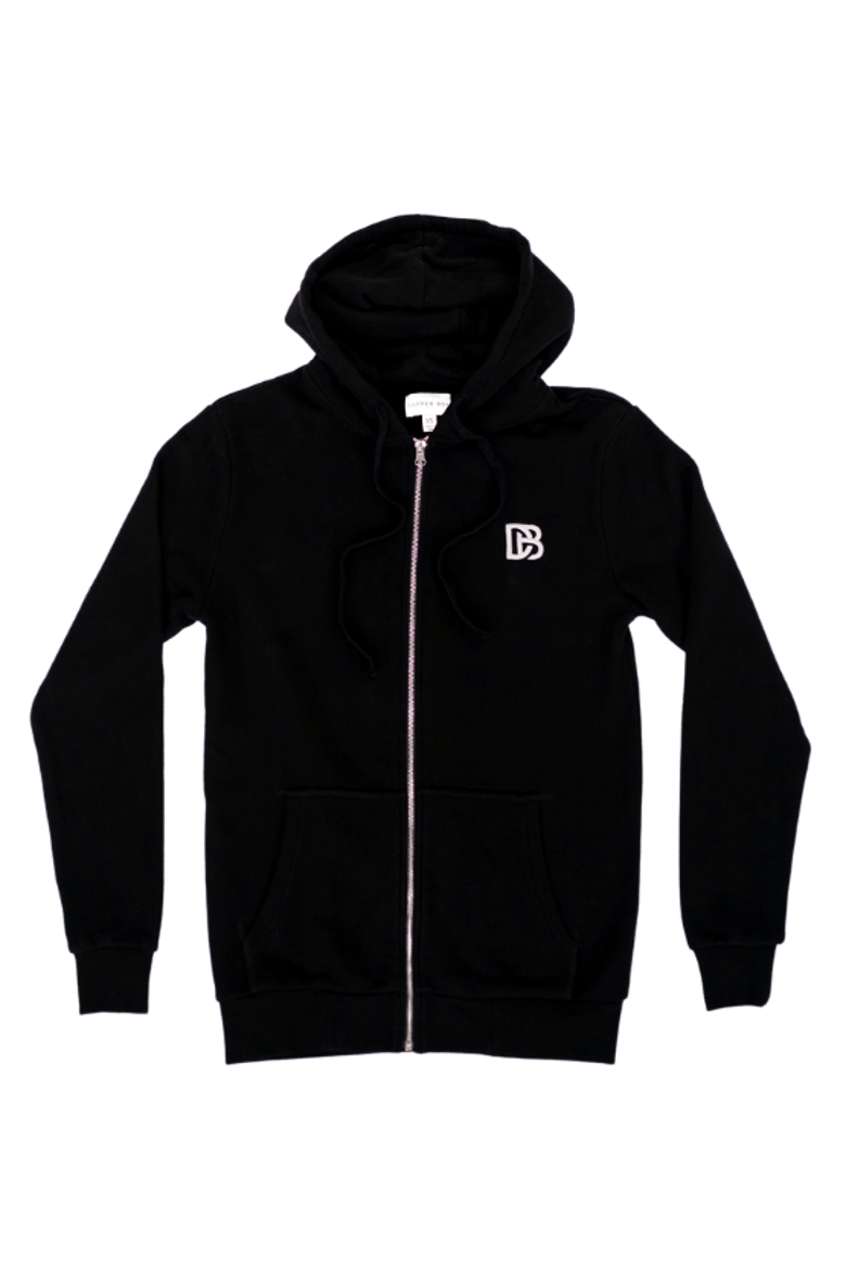 Black Zip Hoodie, Main, color, Black
