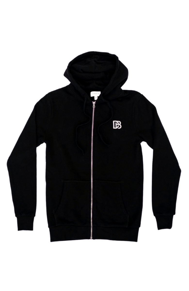 Dapper Boi Black Zip Hoodie, Main, color, Black