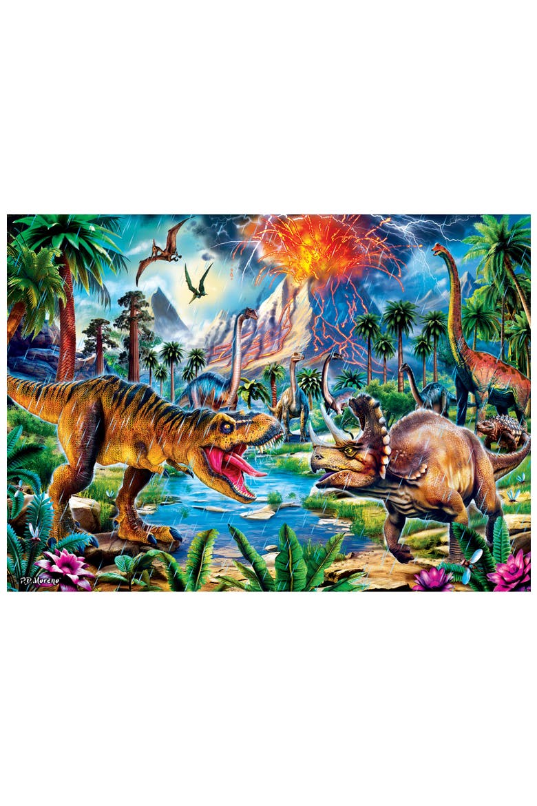 Glow in the Dark Dinosaurs 1000pc Puzzle, Alternate, color, Multicolor