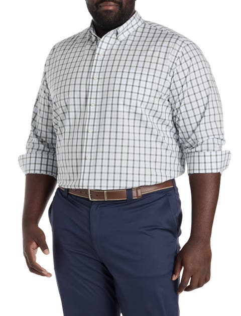 Big & Tall  Small Plaid Tech Sport Shirt