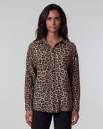 Lords of Harlech Leopard Womens Linen Shirt