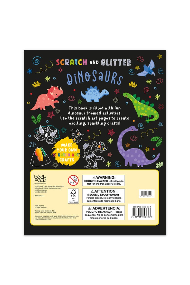 Scratch & Glitter Activity Book, Alternate, color, Multicolored