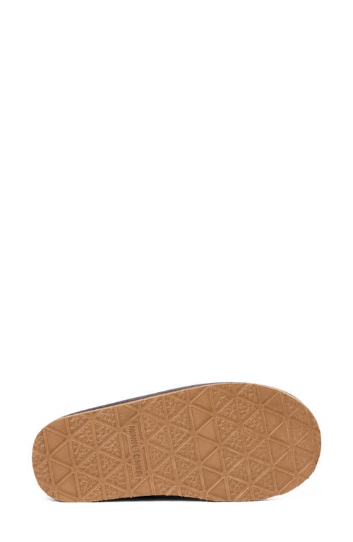 Minnetonka Coze Around Faux Fur Clog Slipper In Gray