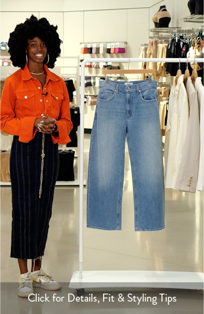 Arellia High Waist Ankle Barrel Leg Jeans, sales video thumbnail