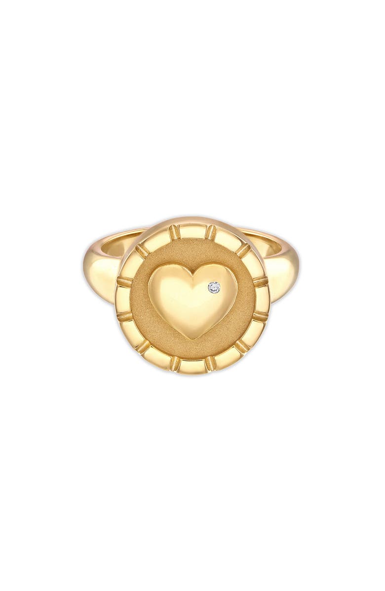 Pamela Zamore Love Diamond Signet Ring, Alternate, color, 