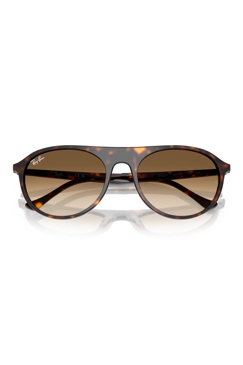 56mm Square Sunglasses, Alternate, color, HAVANA