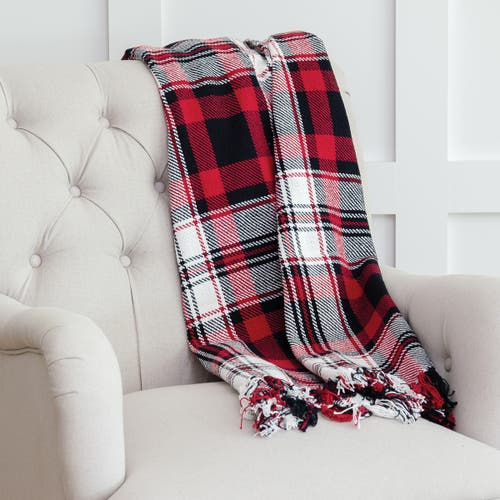 C & F Home C&f Home Fall Plaid Throws In Red