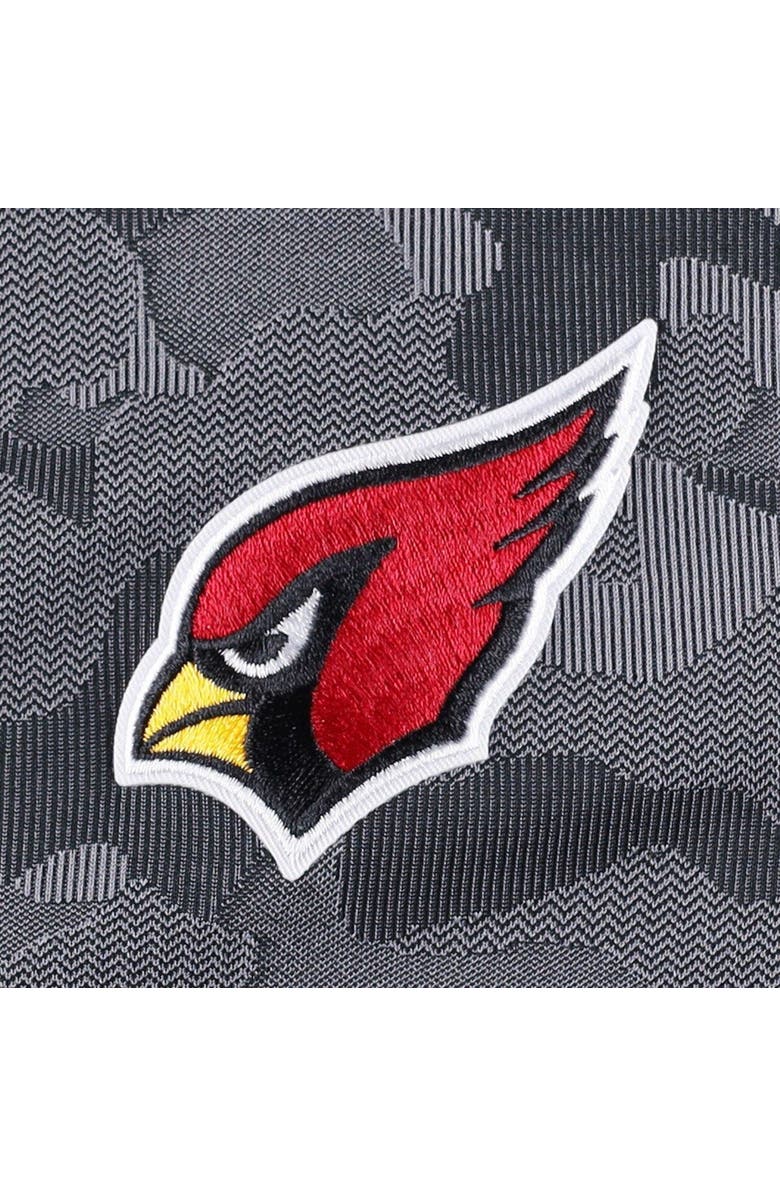 ANTIGUA Men's Antigua Black Arizona Cardinals Brigade Quarter-Zip Sweatshirt, Alternate, color, 