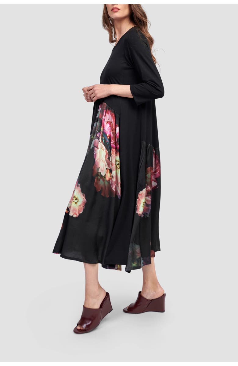 Alembika Dark Bloom A-line midi, Alternate, color, 