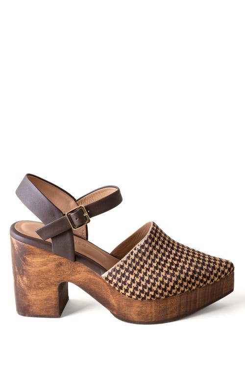 Huma Blanco Pearl Genuine Calf Hair Mary Jane Platform In Brown