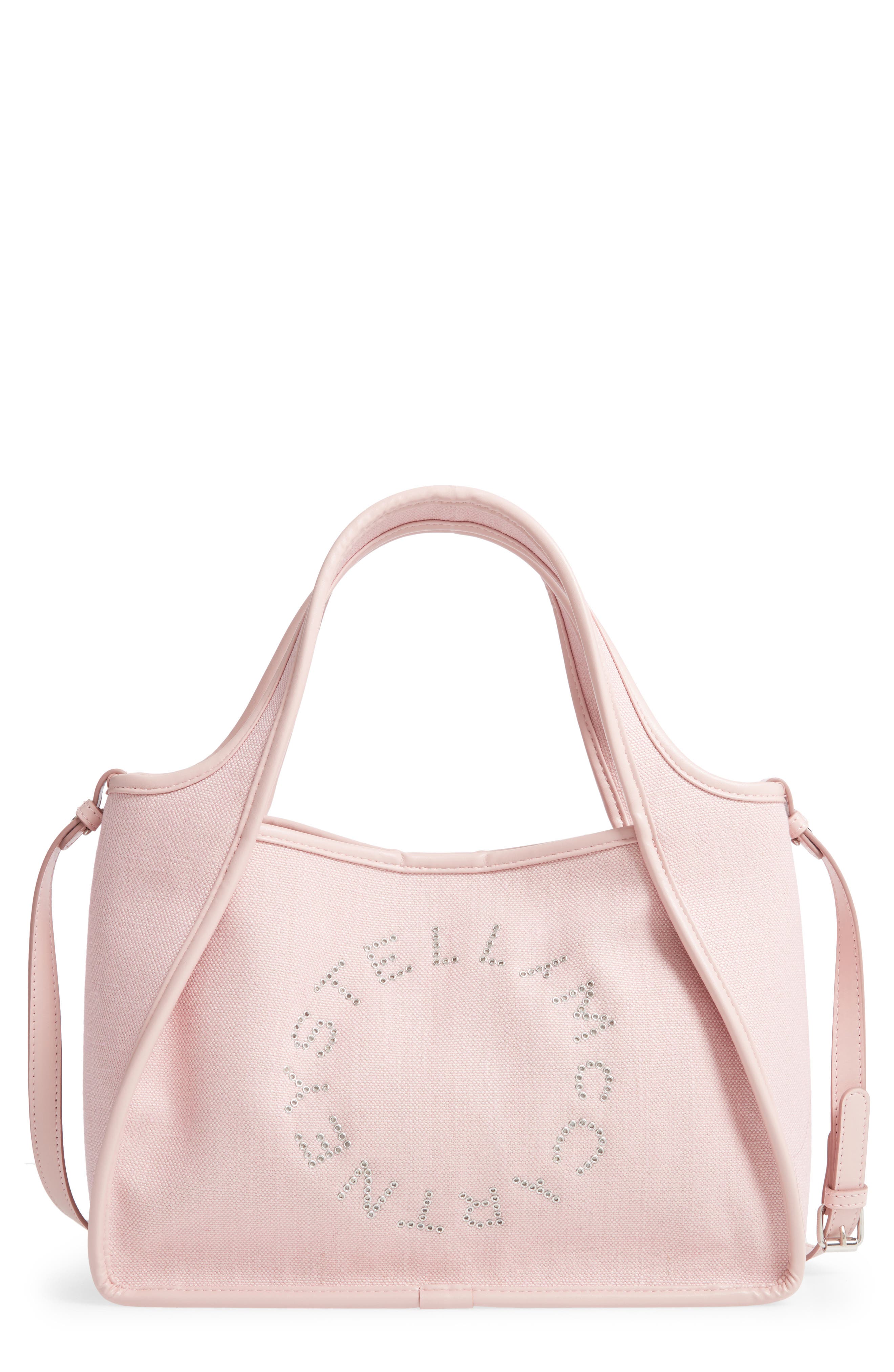 Stella McCartney Eco-Linen Crossbody Tote Bag, Main, color, 