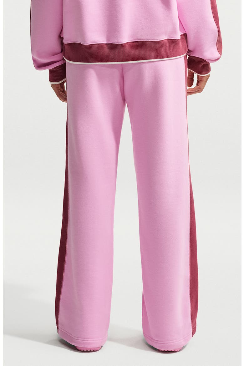 Track Club Fleece Wide Leg Pants, Alternate, color, PINK RISE/ PINK SMOKE