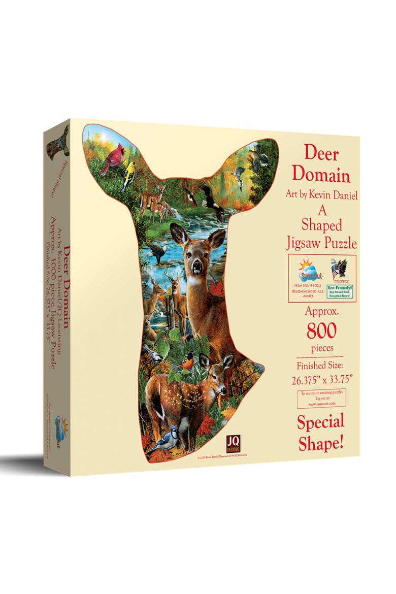 Deer Domain 800 piece Jigsaw Puzzle for Adults Special Shape, Main, color, Multicolor