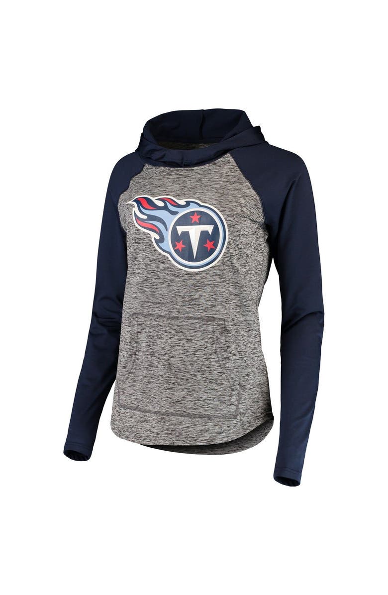 G-III 4HER BY CARL BANKS Women's G-III 4Her by Carl Banks Heathered Gray/Navy Tennessee Titans Championship Ring Pullover Hoodie, Main, color, Heather Gray