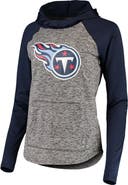 G-III 4HER BY CARL BANKS Women's G-III 4Her by Carl Banks Heathered Gray/Navy Tennessee Titans Championship Ring Pullover Hoodie
