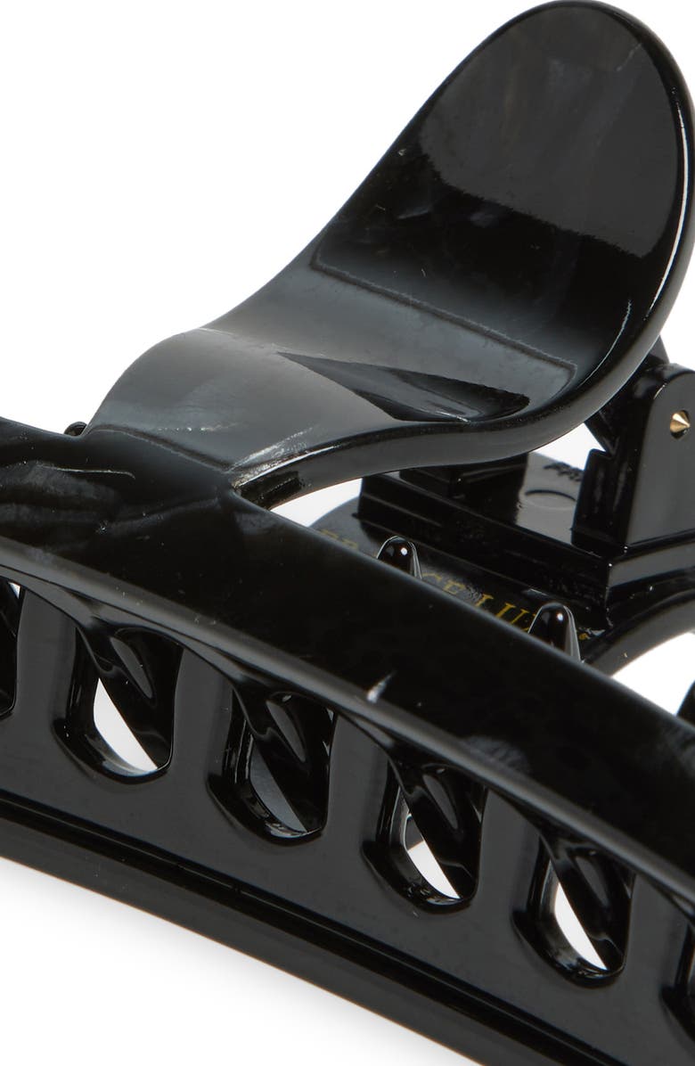 France Luxe Carrara Classic Slim Claw Clip, Alternate, color, Nacro Black
