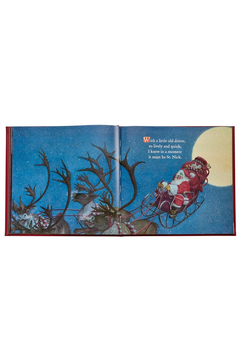 The Night Before Christmas Leather Edition, Alternate, color, Red