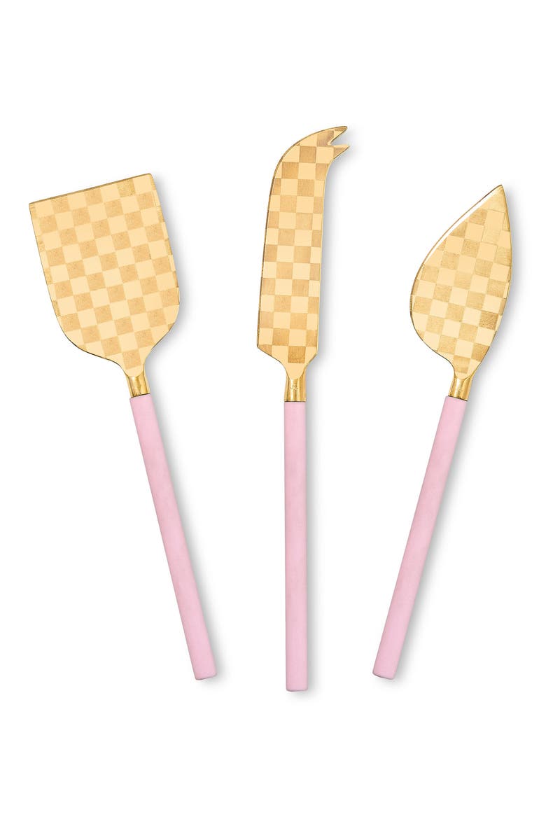 Rosy 3-Piece Cheese Knife Set, Main, color, ROSY