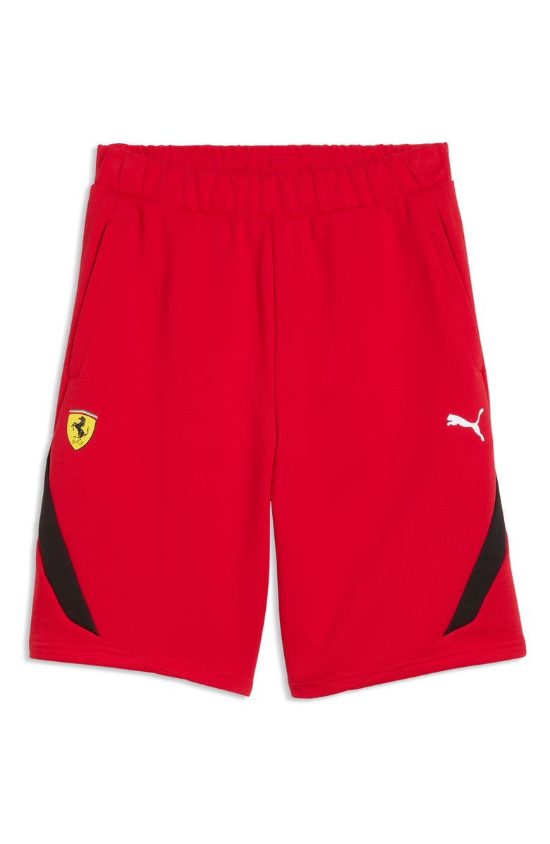 PUMA Scuderia Ferrari Motosport 1 Sweat Shorts, Main, color, Rosso Corsa