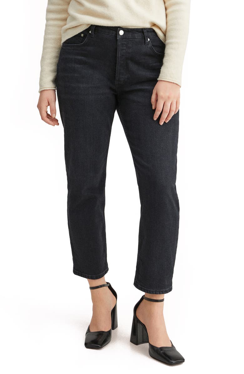 MANGO Women's Slim Fit Crop Jeans, Alternate, color,