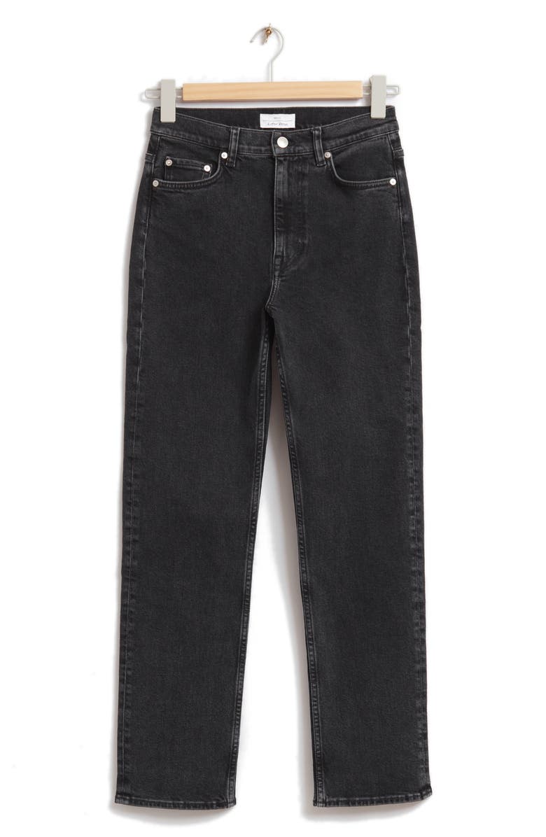 & Other Stories Favorite Cut Jeans, Main, color, Black