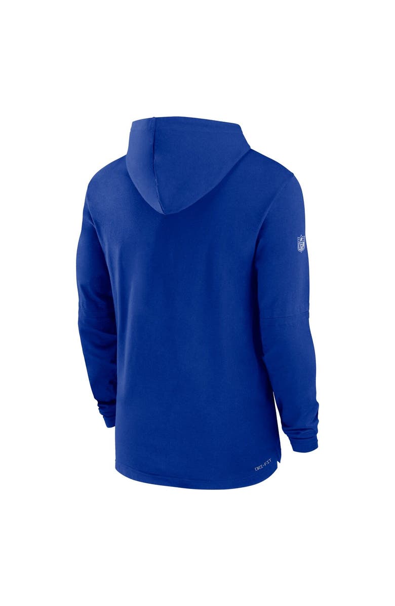 Nike Men's Nike Royal Buffalo Bills Sideline Performance Long Sleeve Hoodie T-Shirt, Alternate, color, Royal