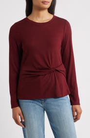 Wit & Wisdom Twist Front T-Shirt