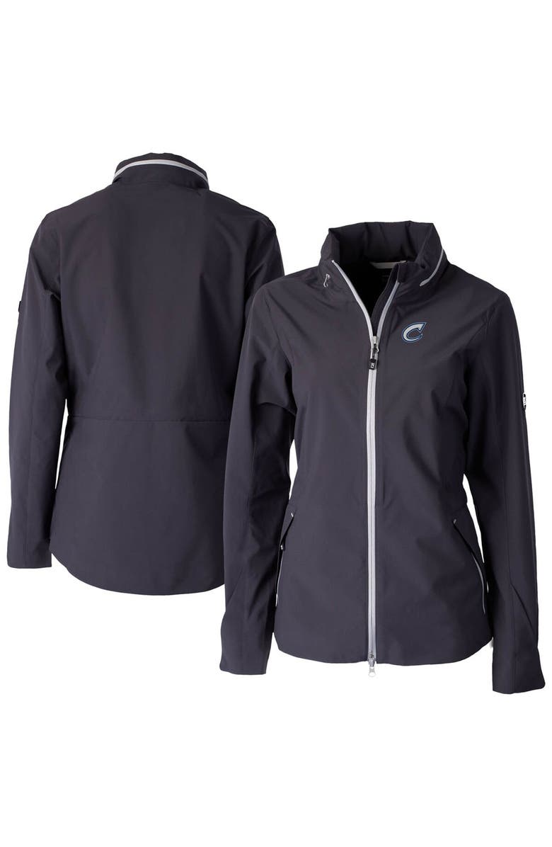 Cutter & Buck Women's Cutter & Buck  Charcoal Columbus Clippers WeatherTec Vapor Water Repellent Stretch Full-Zip Rain Jacket, Alternate, color, 